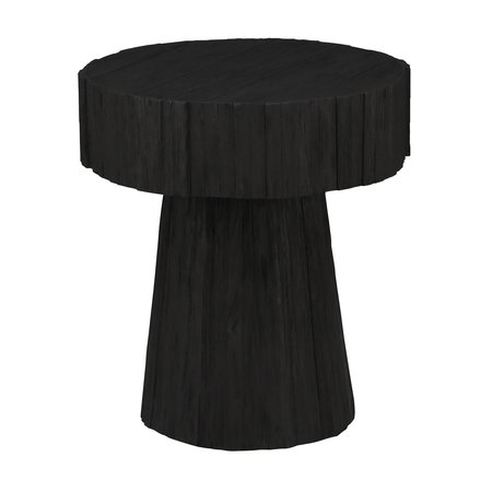 ELK SIGNATURE Accent Table, 22 in W, 22 in L, 24 in H, Wood Top H0075-10250